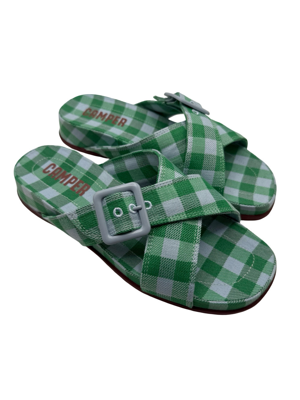 Camper Atonik Multicolor Gingham Print Sandals K201355-005
